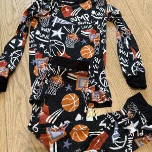 Little Sleepies Slam Dunk Long Sleeve Pajama Set